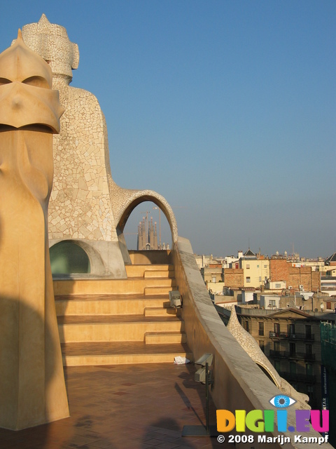 20926 Sagrada Familia from roof La Pedrera